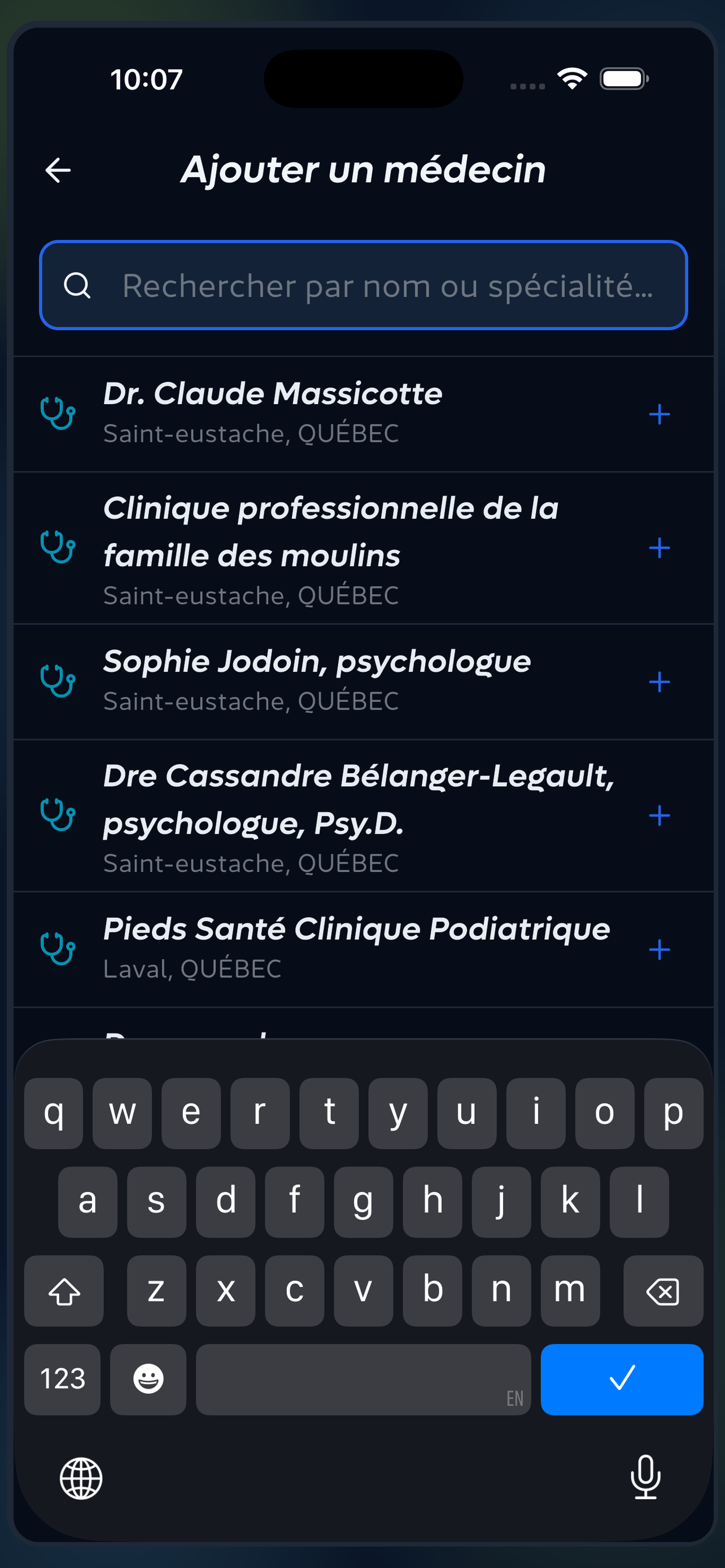Tes médecins