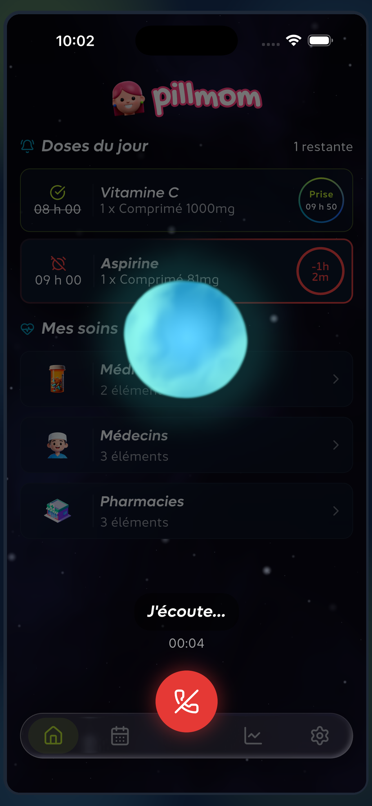 Parle à PillMom — l'assistante vocale IA